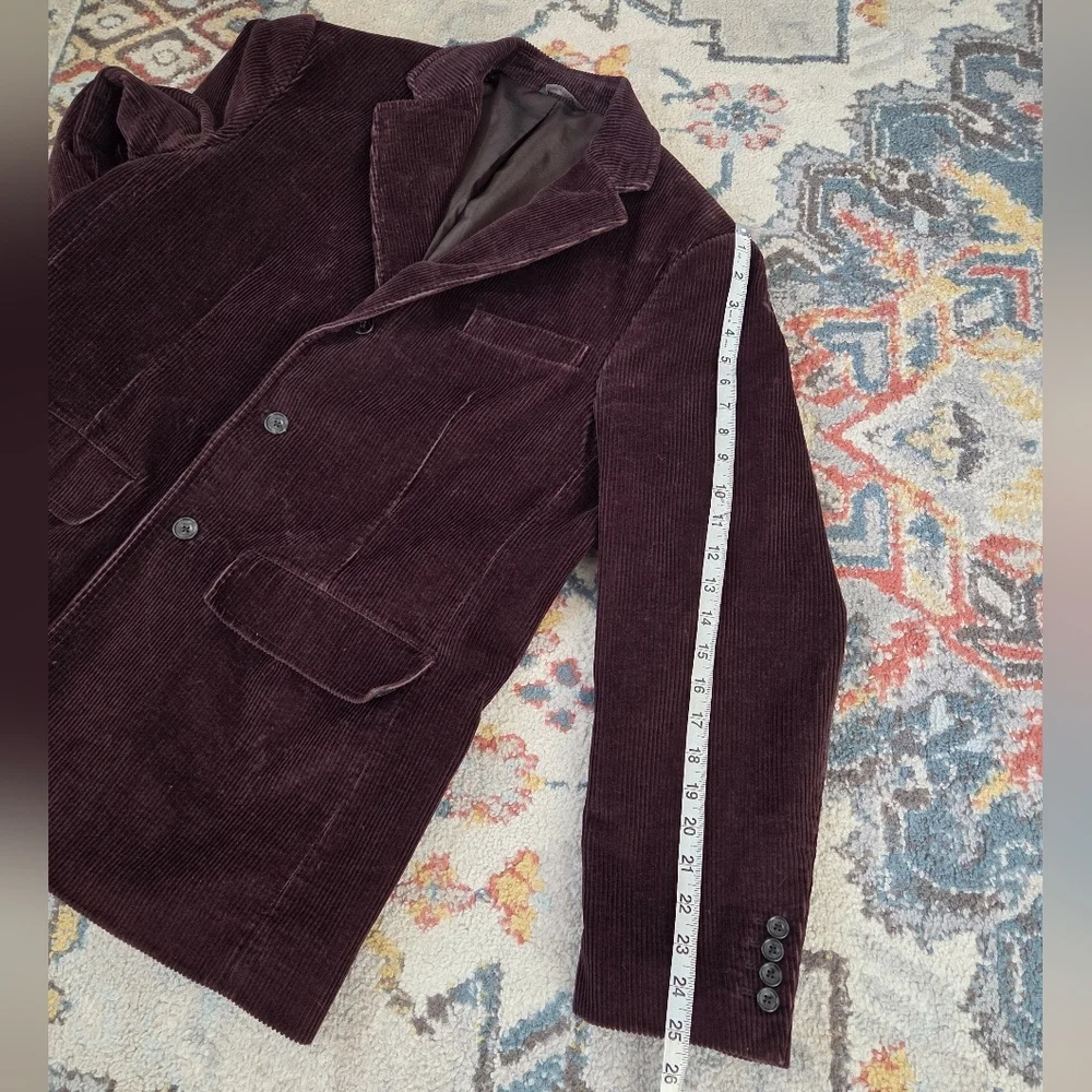 Eddie Bauer Vintage Corduroy Blazer Jacket Men's Medium Brown Notched Lapels‎